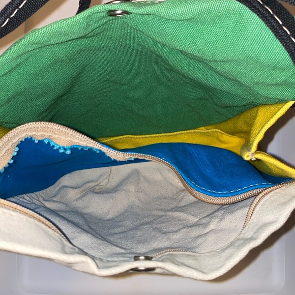 WILD DUCK COLORFUL CANVAS SHOULDER BAG - Picture 3 of 8